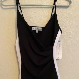 Black and white romper